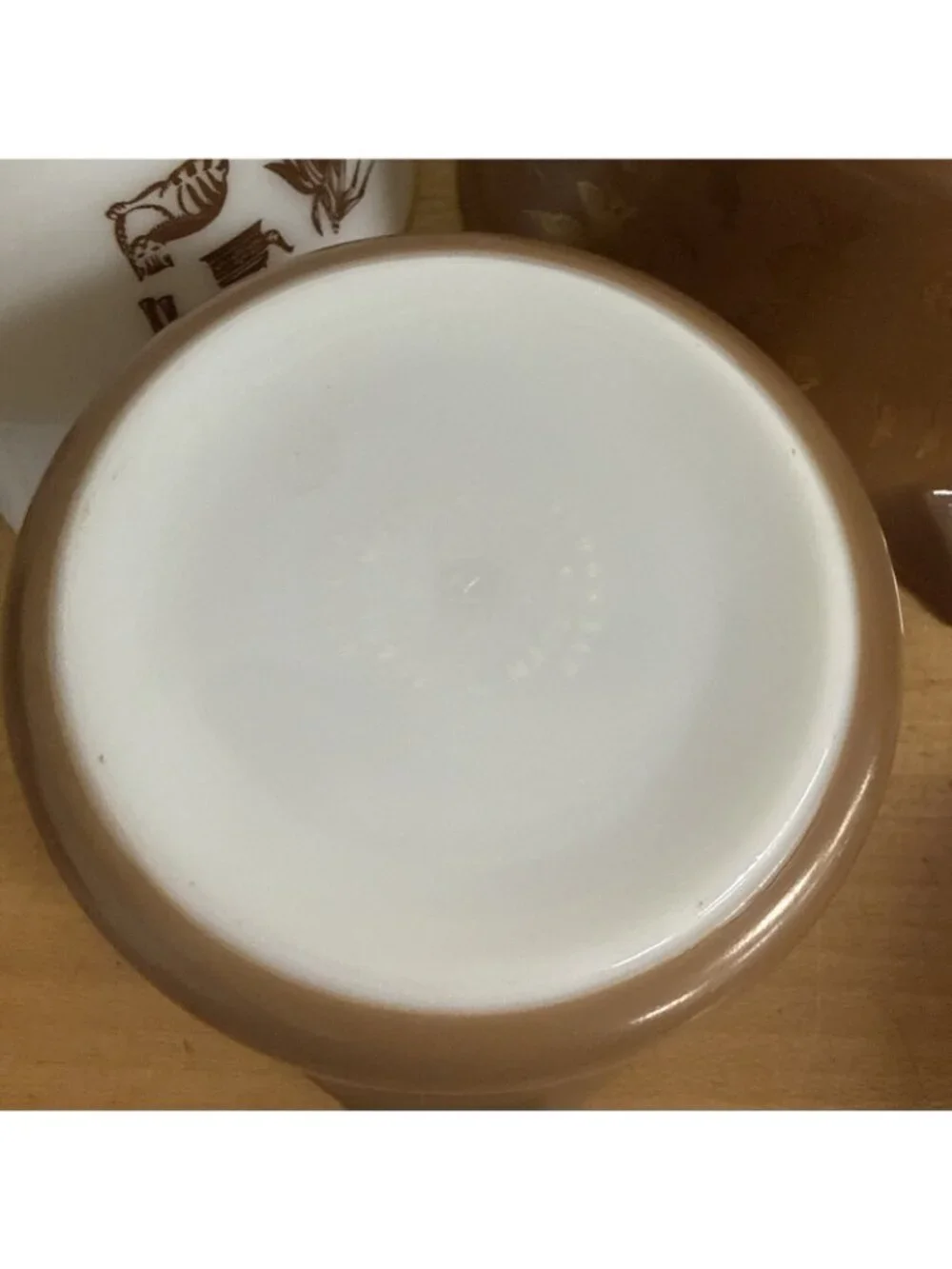 Pyrex Vintage Set of 3 Cinderella Early American Mixing Nesting Bowls Gold Brown